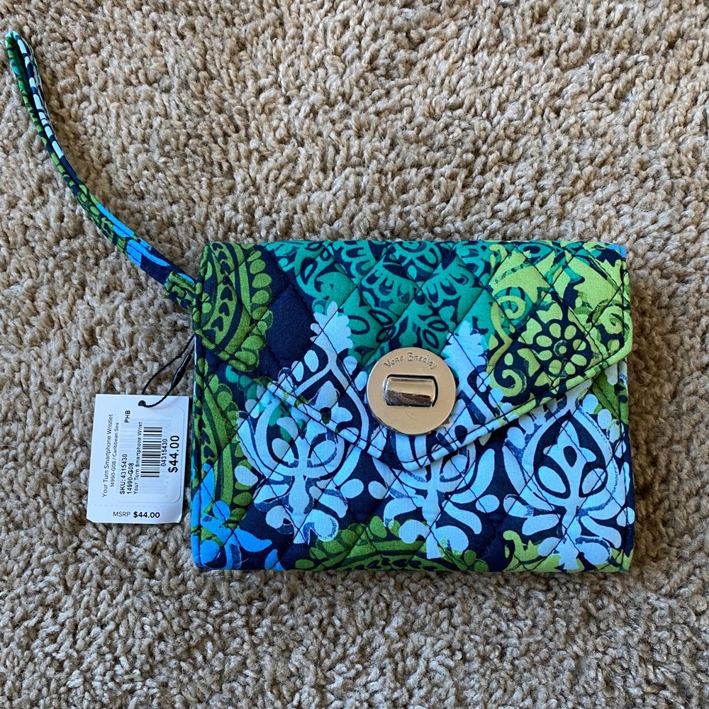 Vera Bradley Caribbean Sea Wrist Wallet